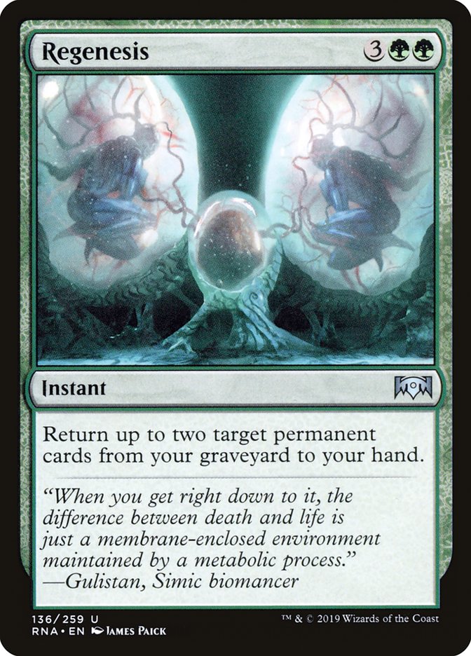 Regenesis [Ravnica Allegiance] MTG Single Magic: The Gathering | Red Claw Gaming