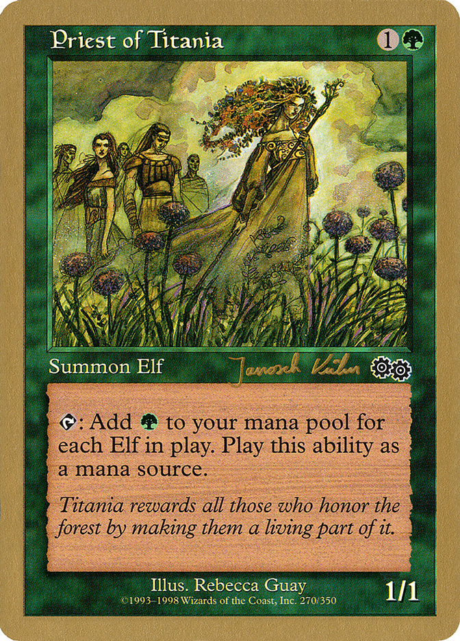 Priest of Titania (Janosch Kuhn) [World Championship Decks 2000] MTG Single Magic: The Gathering | Red Claw Gaming