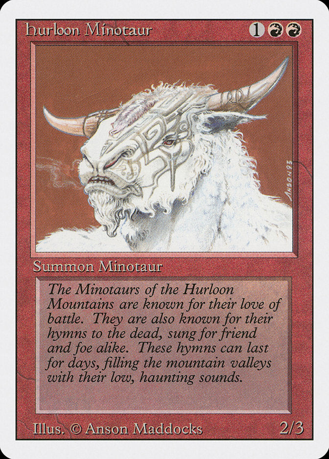 Hurloon Minotaur [Revised Edition] MTG Single Magic: The Gathering | Red Claw Gaming
