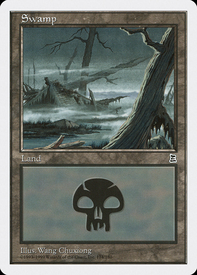 Swamp (174) [Portal Three Kingdoms] MTG Single Magic: The Gathering | Red Claw Gaming