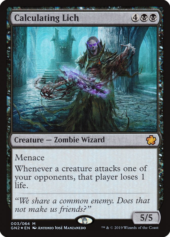 Calculating Lich [Game Night 2019] MTG Single Magic: The Gathering | Red Claw Gaming