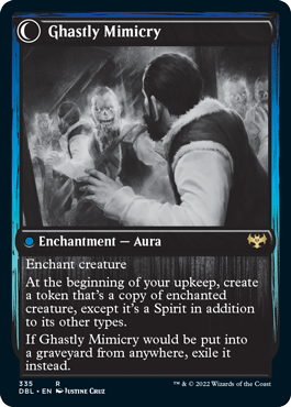Mirrorhall Mimic // Ghastly Mimicry [Innistrad: Double Feature] MTG Single Magic: The Gathering | Red Claw Gaming