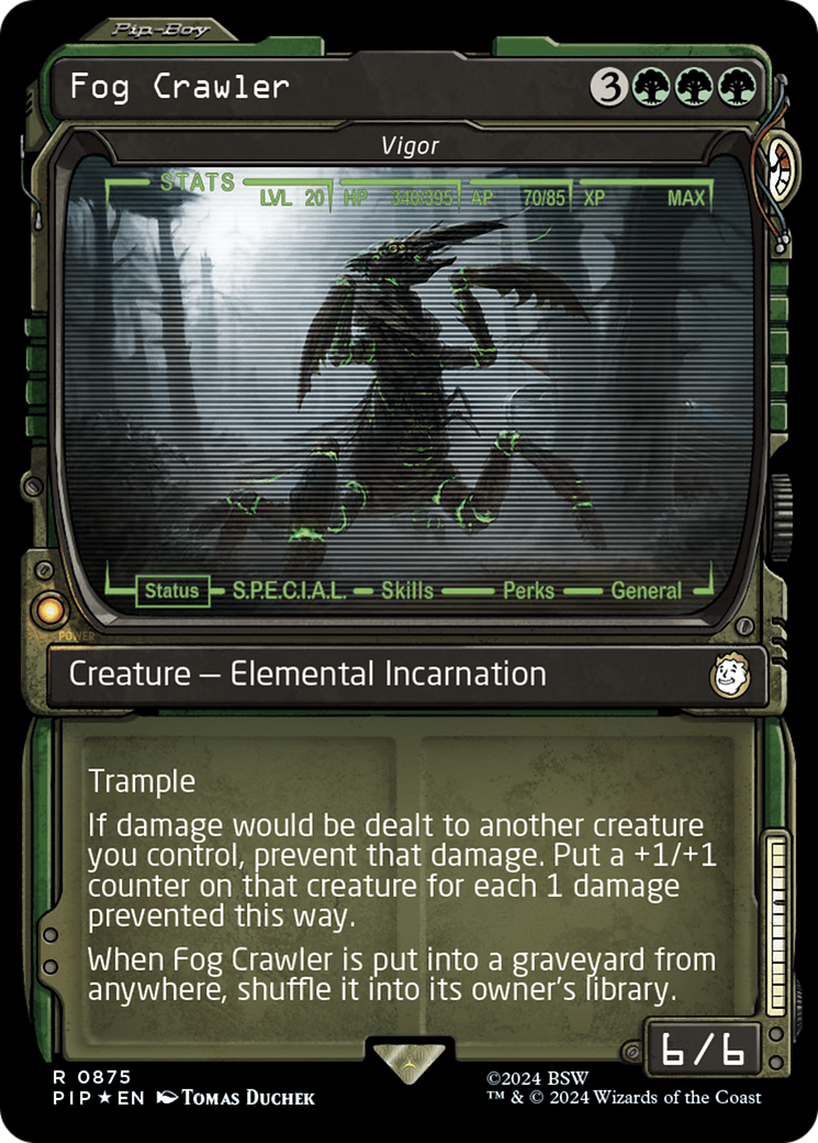 Fog Crawler - Vigor (Showcase) (Surge Foil) [Fallout] MTG Single Magic: The Gathering | Red Claw Gaming