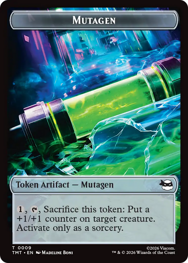 Ninja // Mutagen Double-Sided Token [Teenage Mutant Ninja Turtles Tokens] MTG Single Magic: The Gathering | Red Claw Gaming