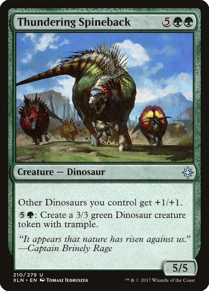 Thundering Spineback [Ixalan] MTG Single Magic: The Gathering | Red Claw Gaming