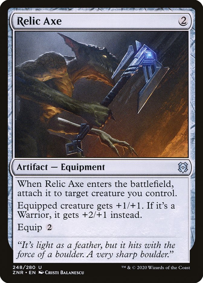 Relic Axe [Zendikar Rising] MTG Single Magic: The Gathering | Red Claw Gaming