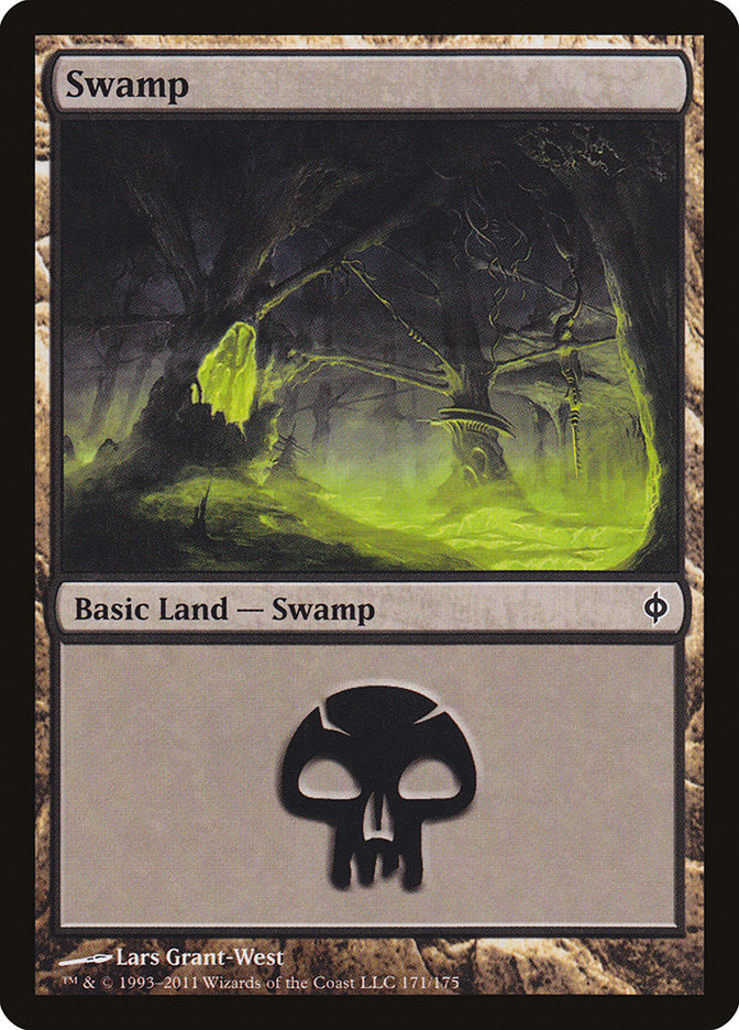 Swamp (171) [New Phyrexia] MTG Single Magic: The Gathering | Red Claw Gaming