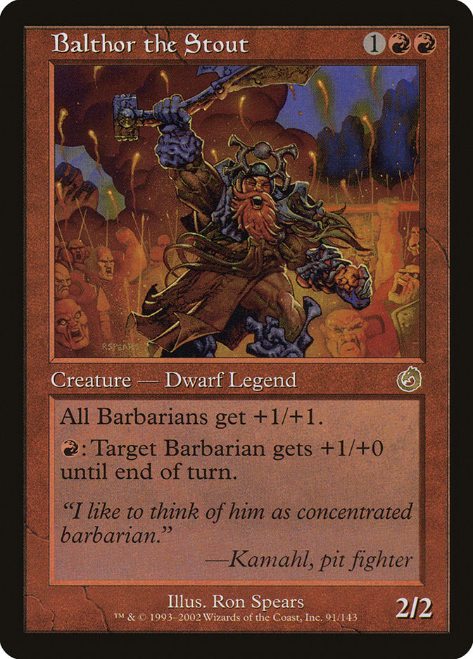 Balthor the Stout [Torment] MTG Single Magic: The Gathering | Red Claw Gaming