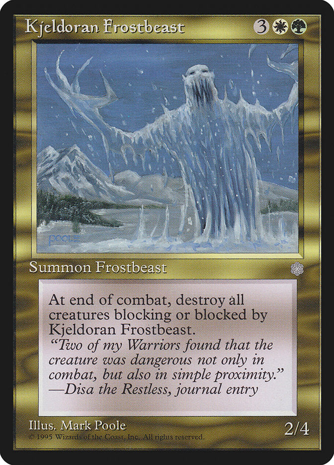 Kjeldoran Frostbeast [Ice Age] MTG Single Magic: The Gathering | Red Claw Gaming