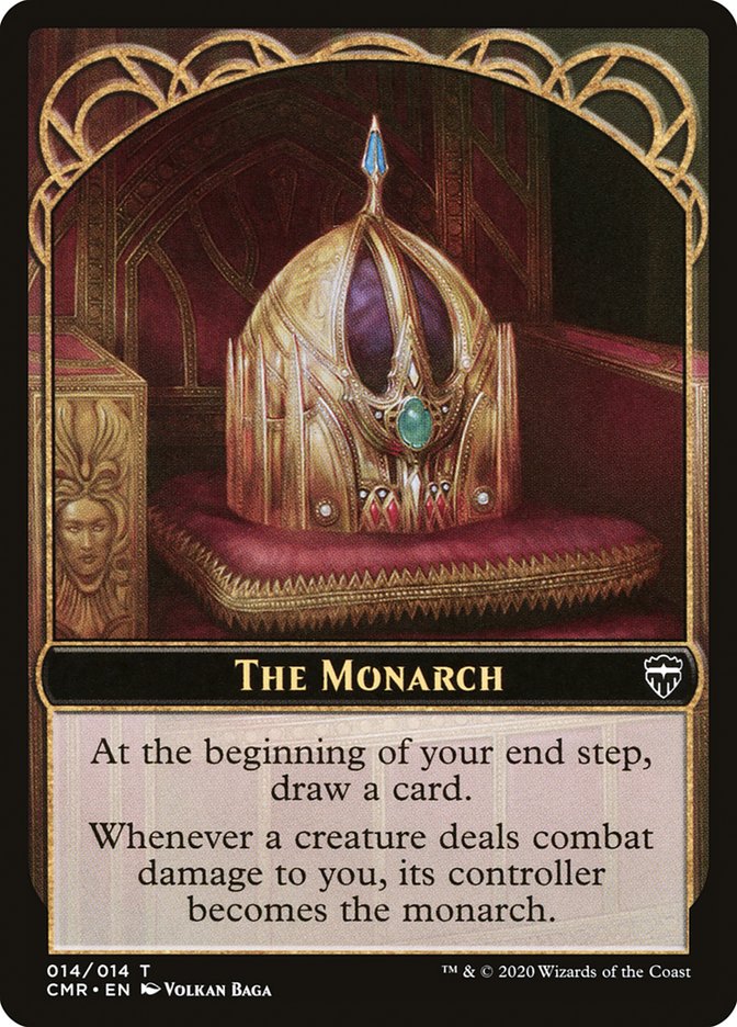 Salamander Warrior // The Monarch Double-Sided Token [Commander Legends Tokens] MTG Single Magic: The Gathering | Red Claw Gaming