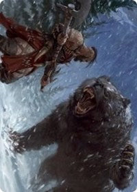 Blizzard Brawl Art Card [Kaldheim Art Series] MTG Single Magic: The Gathering | Red Claw Gaming