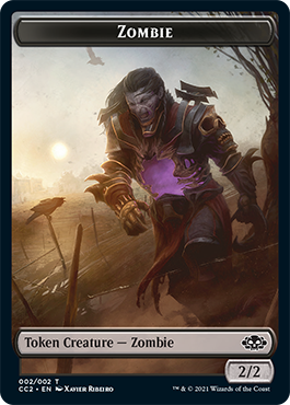 Snake // Zombie Double-Sided Token [Commander Collection: Black Tokens] MTG Single Magic: The Gathering | Red Claw Gaming