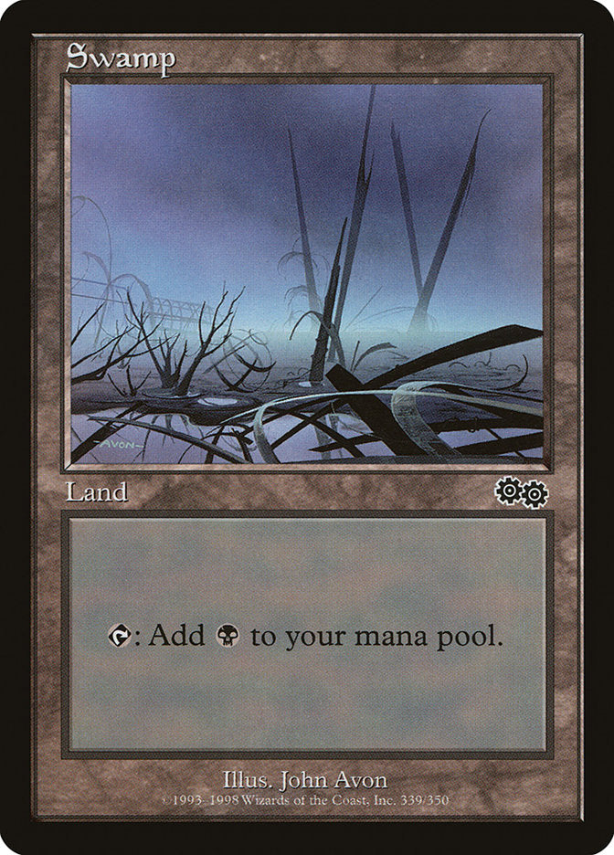 Swamp (339) [Urza's Saga] MTG Single Magic: The Gathering | Red Claw Gaming