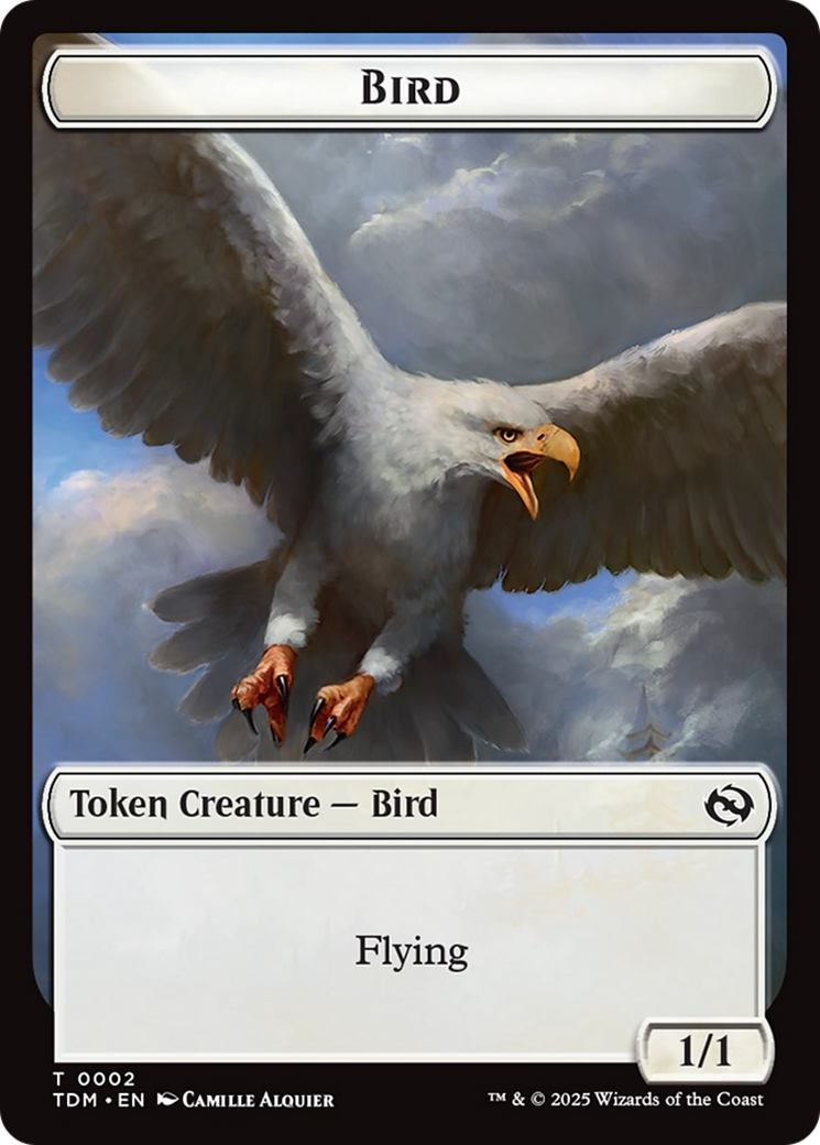 Spider // Bird Double-Sided Token [Tarkir: Dragonstorm Commander Tokens] MTG Single Magic: The Gathering | Red Claw Gaming