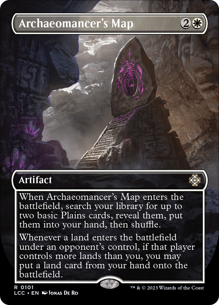 Archaeomancer's Map (Borderless) [The Lost Caverns of Ixalan Commander] MTG Single Magic: The Gathering | Red Claw Gaming