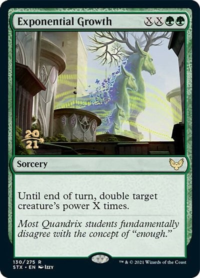 Exponential Growth [Strixhaven: School of Mages Prerelease Promos] MTG Single Magic: The Gathering | Red Claw Gaming
