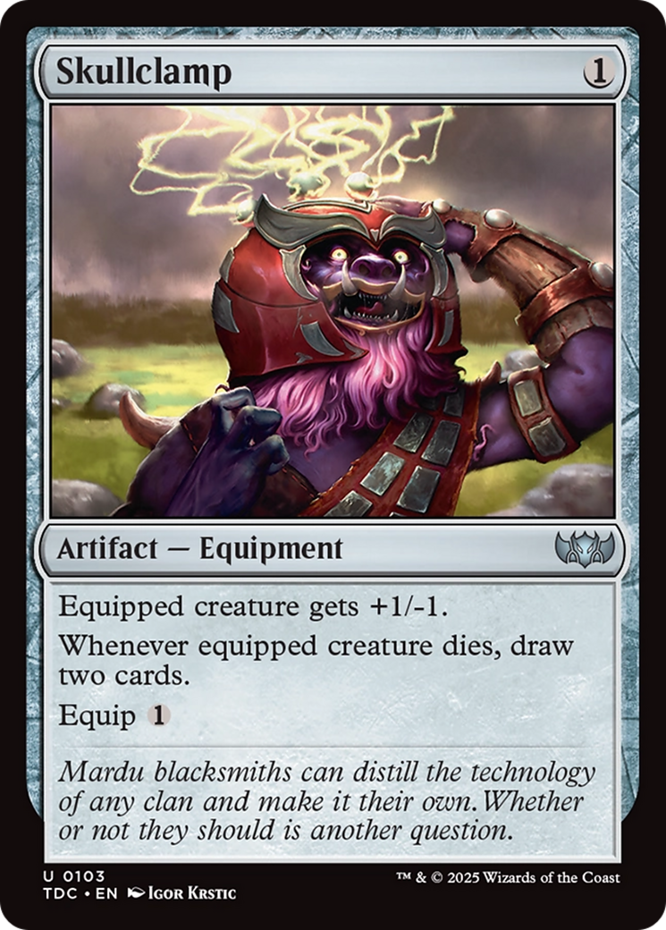 Skullclamp [Tarkir: Dragonstorm Commander] MTG Single Magic: The Gathering | Red Claw Gaming