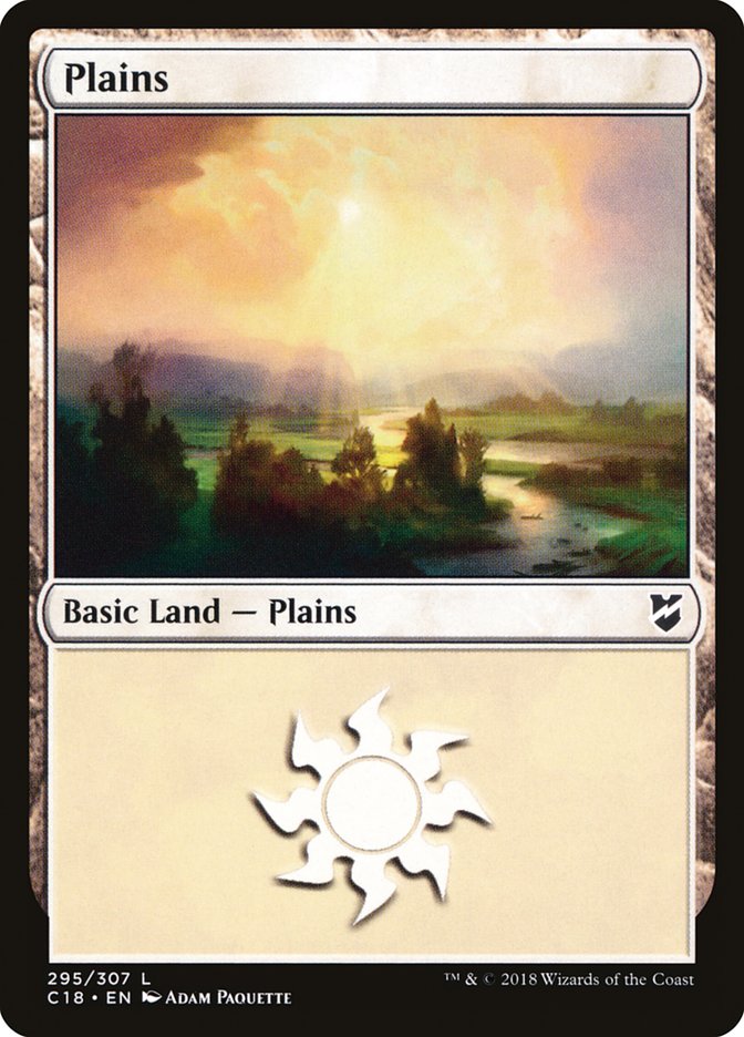 Plains (295) [Commander 2018] MTG Single Magic: The Gathering | Red Claw Gaming