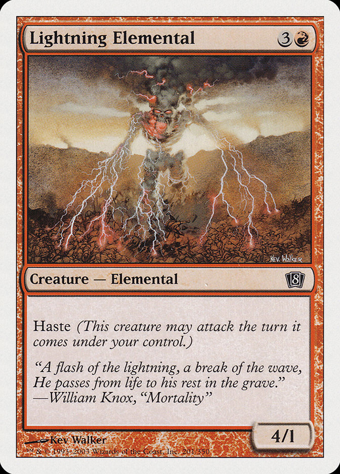 Lightning Elemental [Eighth Edition] MTG Single Magic: The Gathering | Red Claw Gaming
