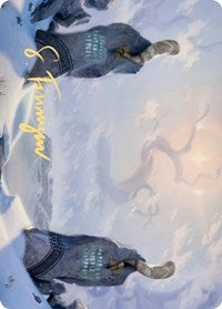 Snow-Covered Plains (276) Art Card (Gold-Stamped Signature) [Kaldheim Art Series] MTG Single Magic: The Gathering | Red Claw Gaming
