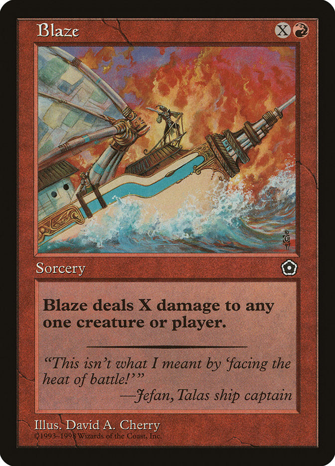 Blaze [Portal Second Age] MTG Single Magic: The Gathering | Red Claw Gaming