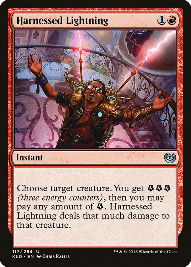Harnessed Lightning [Kaladesh] MTG Single Magic: The Gathering | Red Claw Gaming