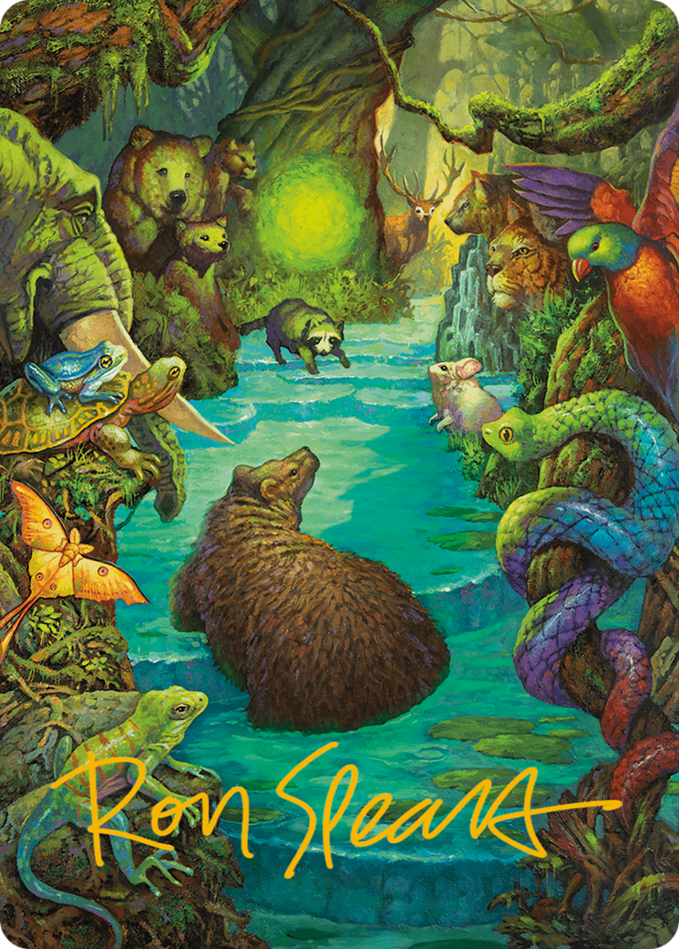 Primal Prayers Art Card (Gold-Stamped Signature) [Modern Horizons 3 Art Series] MTG Single Magic: The Gathering    | Red Claw Gaming