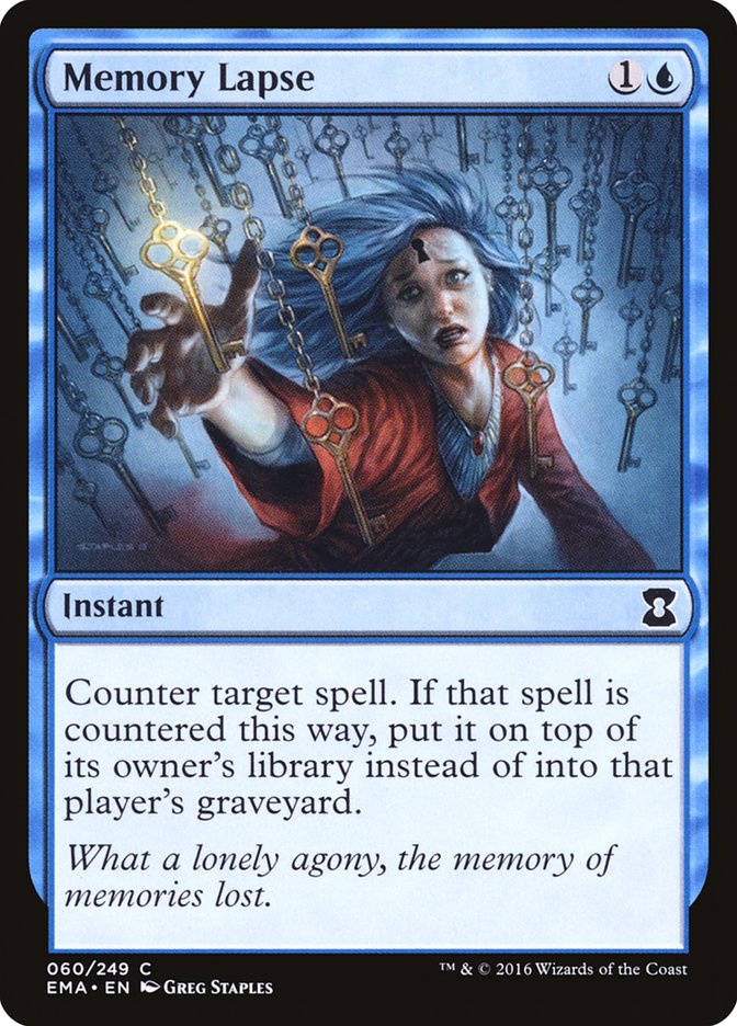 Memory Lapse [Eternal Masters] MTG Single Magic: The Gathering | Red Claw Gaming