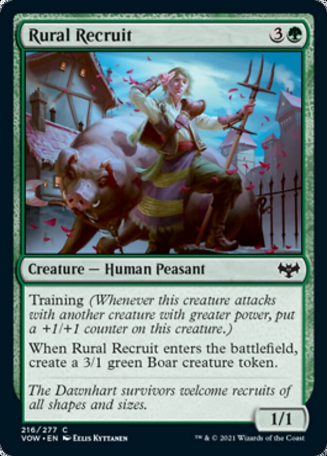 Rural Recruit [Innistrad: Crimson Vow] MTG Single Magic: The Gathering | Red Claw Gaming