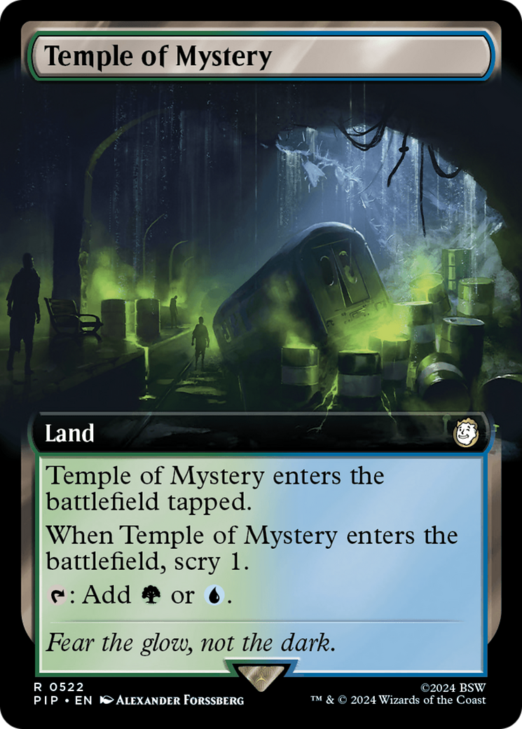 Temple of Mystery (Extended Art) [Fallout] MTG Single Magic: The Gathering    | Red Claw Gaming