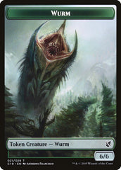 Beast (014) // Wurm Double-Sided Token [Commander 2019 Tokens] MTG Single Magic: The Gathering | Red Claw Gaming
