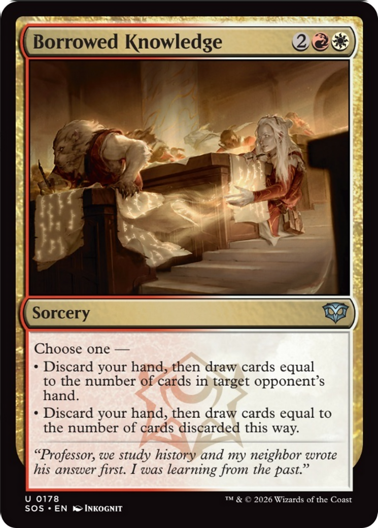 Borrowed Knowledge [Secrets of Strixhaven] MTG Single Magic: The Gathering | Red Claw Gaming