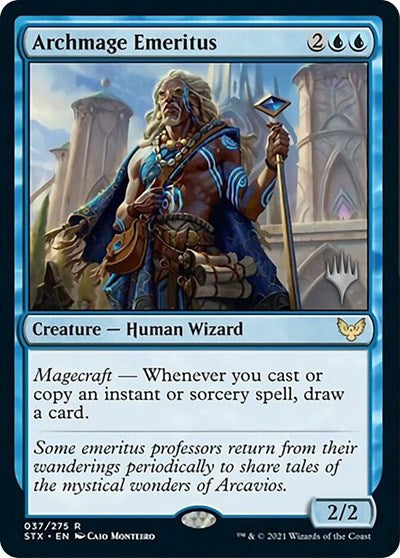 Archmage Emeritus (Promo Pack) [Strixhaven: School of Mages Promos] MTG Single Magic: The Gathering | Red Claw Gaming