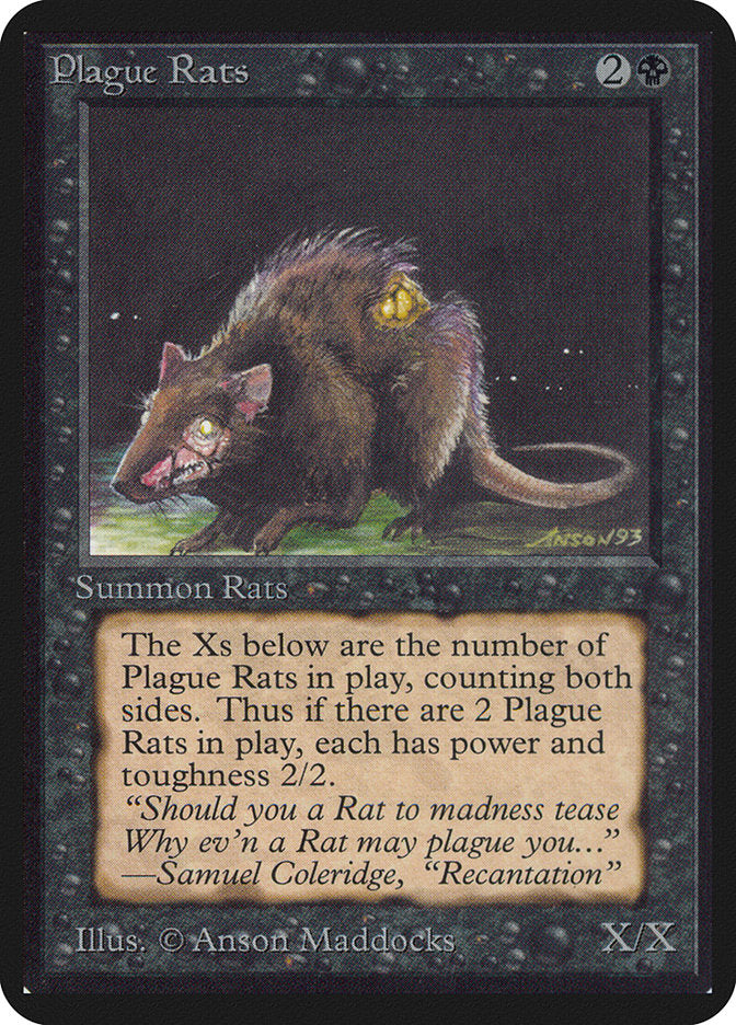 Plague Rats [Alpha Edition] MTG Single Magic: The Gathering | Red Claw Gaming