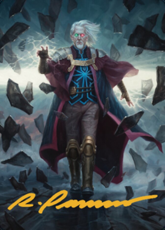 Urza, Planeswalker Art Card (Gold-Stamped Signature) [The Brothers' War Art Series] MTG Single Magic: The Gathering | Red Claw Gaming