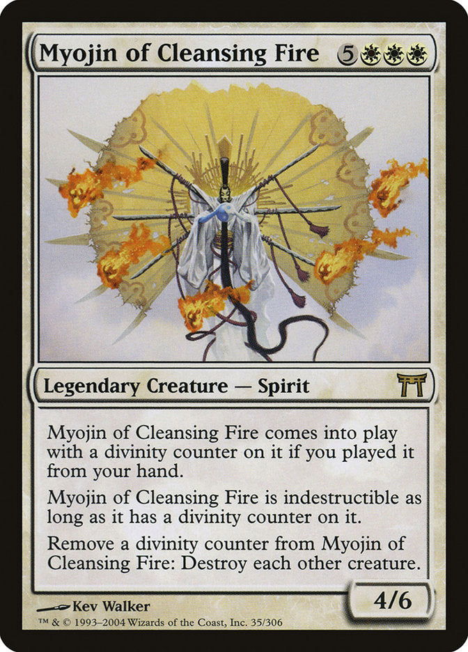 Myojin of Cleansing Fire [Champions of Kamigawa] MTG Single Magic: The Gathering | Red Claw Gaming