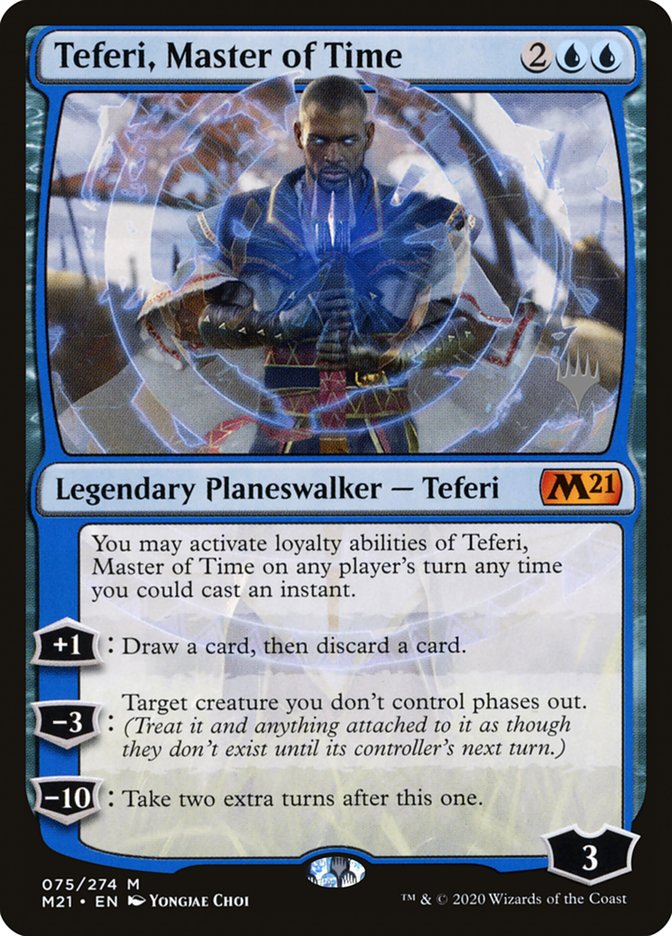 Teferi, Master of Time (Promo Pack) (75) [Core Set 2021 Promos] MTG Single Magic: The Gathering | Red Claw Gaming