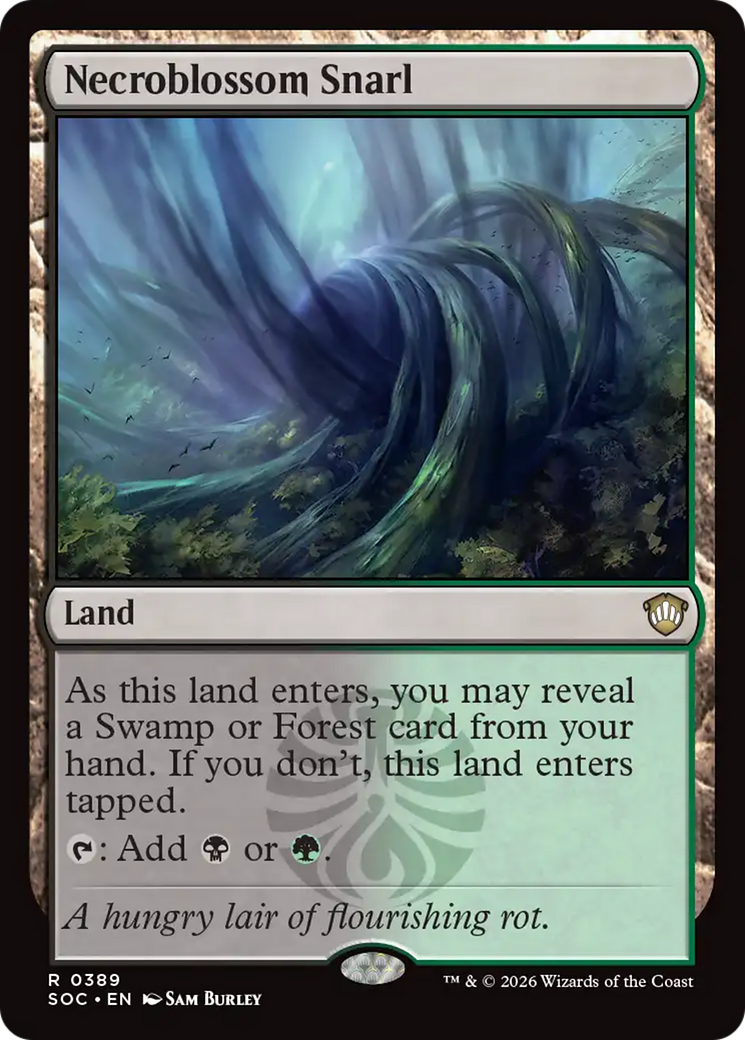 Necroblossom Snarl [Secrets of Strixhaven Commander] MTG Single Magic: The Gathering | Red Claw Gaming