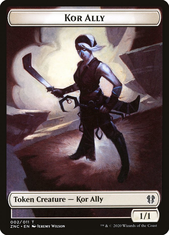 Bird // Kor Ally Double-Sided Token [Zendikar Rising Commander Tokens] MTG Single Magic: The Gathering | Red Claw Gaming