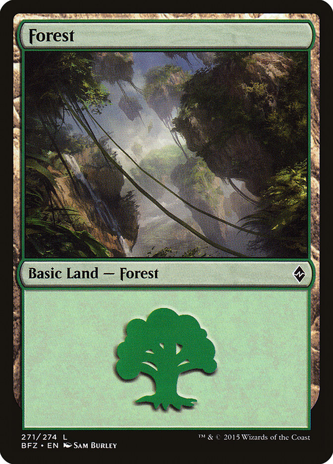 Forest (271) [Battle for Zendikar] MTG Single Magic: The Gathering | Red Claw Gaming