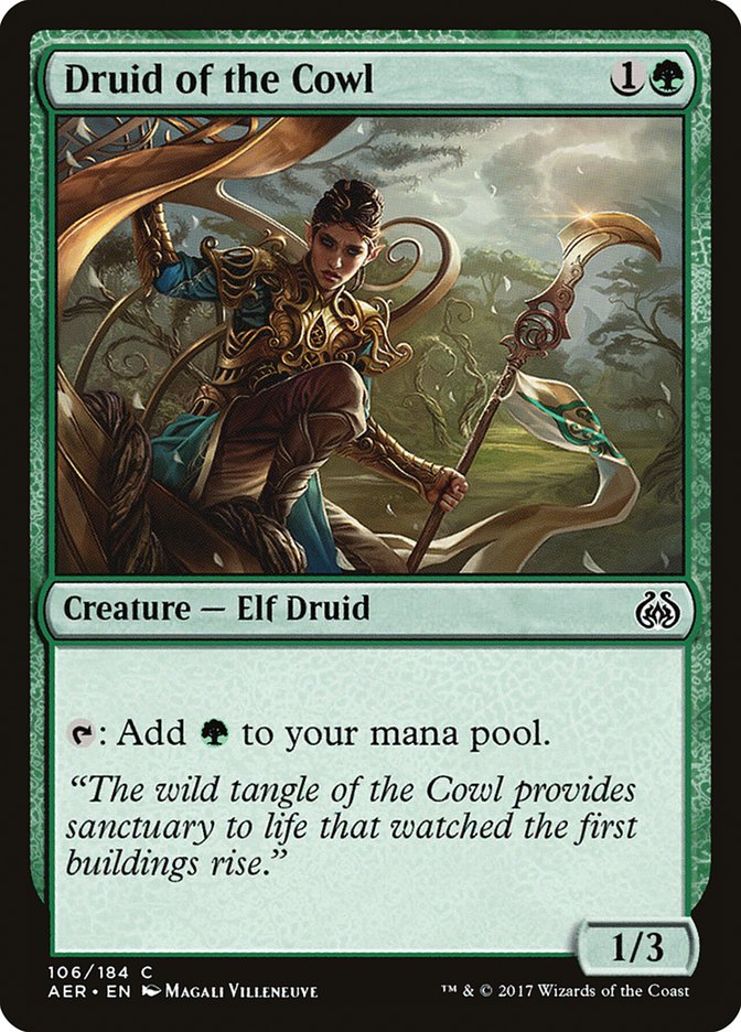 Druid of the Cowl [Aether Revolt] MTG Single Magic: The Gathering | Red Claw Gaming