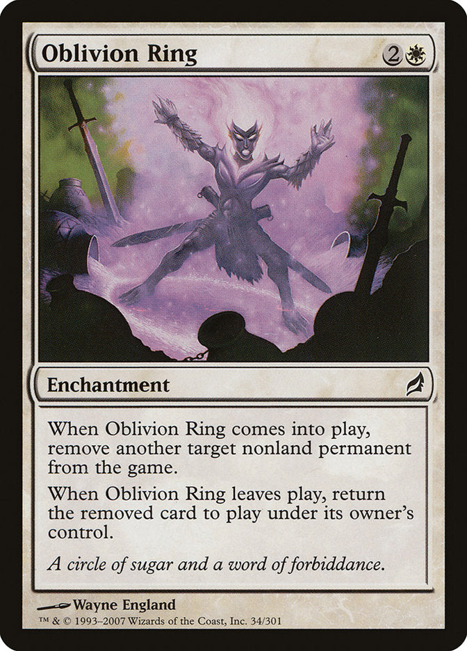 Oblivion Ring [Lorwyn] MTG Single Magic: The Gathering | Red Claw Gaming