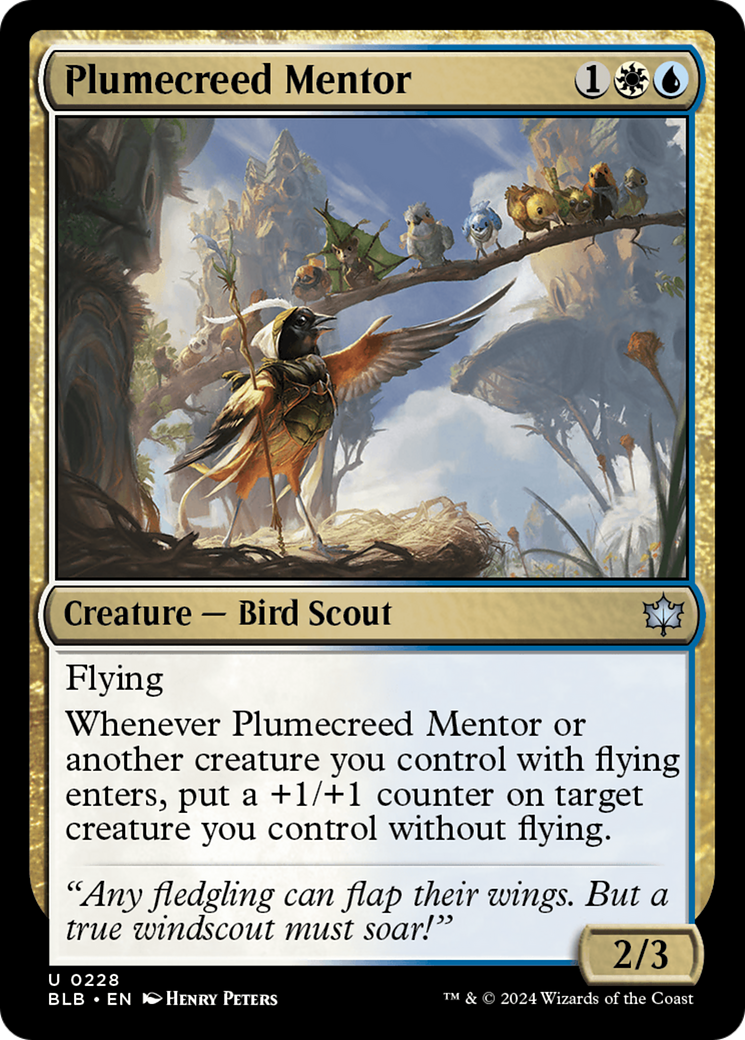 Plumecreed Mentor [Bloomburrow] MTG Single Magic: The Gathering | Red Claw Gaming