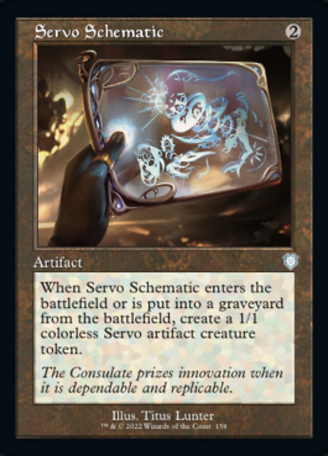 Servo Schematic (Retro) [The Brothers' War Commander] MTG Single Magic: The Gathering | Red Claw Gaming