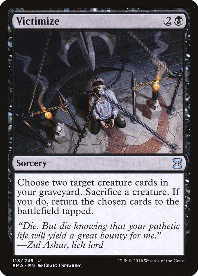 Victimize [Eternal Masters] MTG Single Magic: The Gathering | Red Claw Gaming
