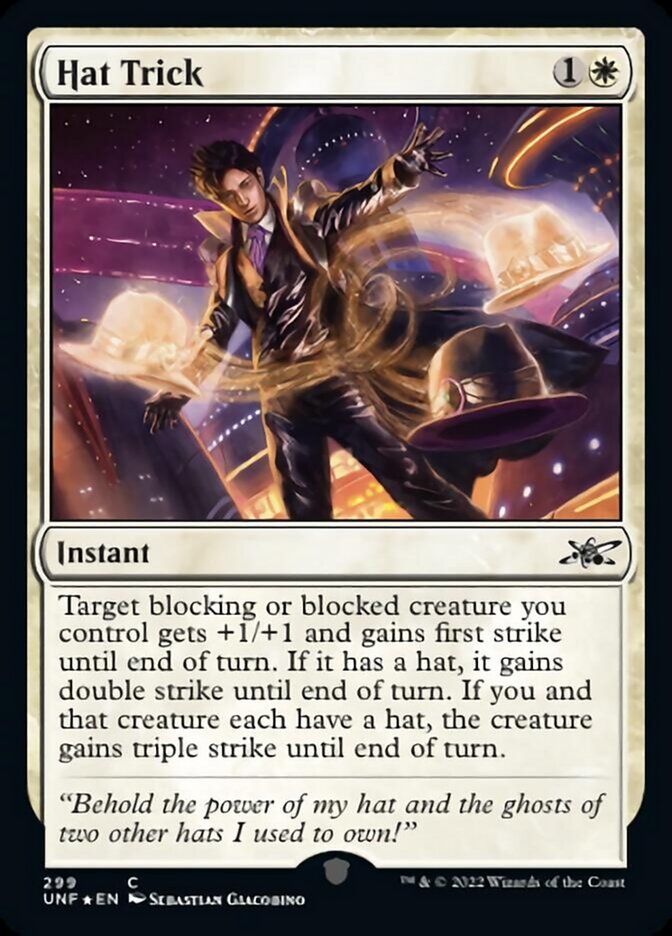 Hat Trick (Galaxy Foil) [Unfinity] MTG Single Magic: The Gathering    | Red Claw Gaming