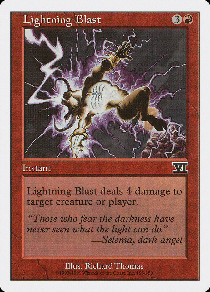 Lightning Blast [Classic Sixth Edition] MTG Single Magic: The Gathering | Red Claw Gaming