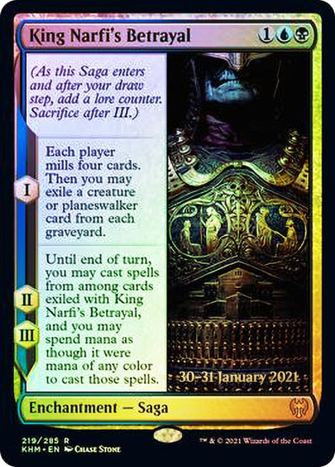 King Narfi's Betrayal [Kaldheim Prerelease Promos] MTG Single Magic: The Gathering | Red Claw Gaming