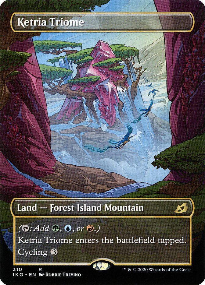 Ketria Triome (Showcase) [Ikoria: Lair of Behemoths] MTG Single Magic: The Gathering | Red Claw Gaming
