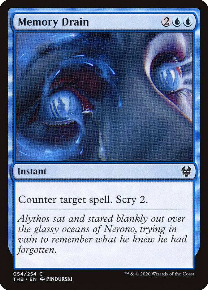 Memory Drain [Theros Beyond Death] MTG Single Magic: The Gathering | Red Claw Gaming